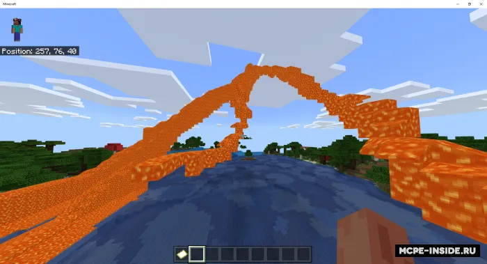 Minecraft, lekin lava sizni quvlaydi — Minecraft mod, rasm 2