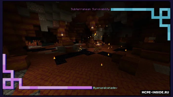 Yer ostida omon qolish — Minecraft mod, rasm 1