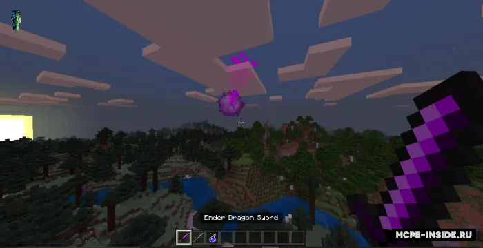 Vither va Ender ajdaho qilichi — Minecraft mod, rasm 1