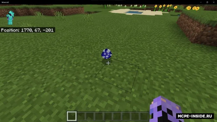 Ko'k aksolotl chaqirish tuxumi — Minecraft mod, rasm 3