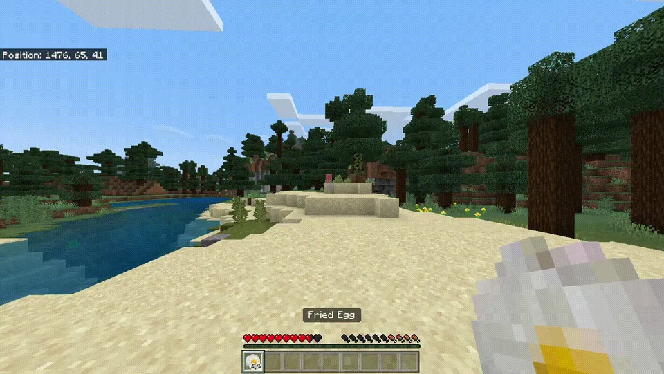 Qovurilgan tuxum — Minecraft mod, rasm 3