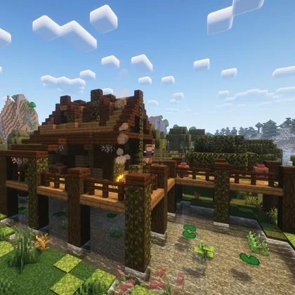 Old fisherman swamp house — Minecraft mod, rasm 1