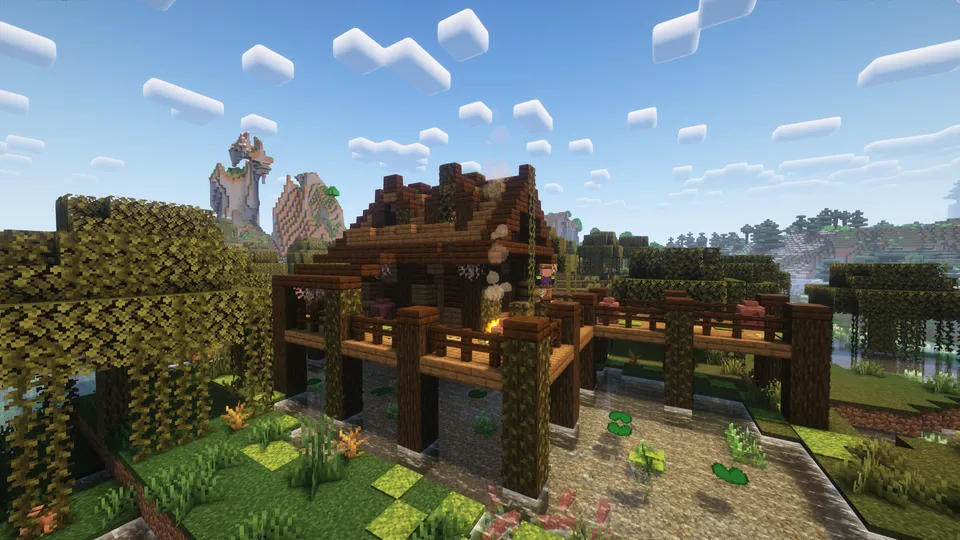 Old fisherman swamp house — Minecraft mod, rasm 2