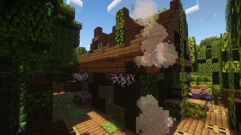 Old fisherman swamp house — Minecraft mod, rasm 4