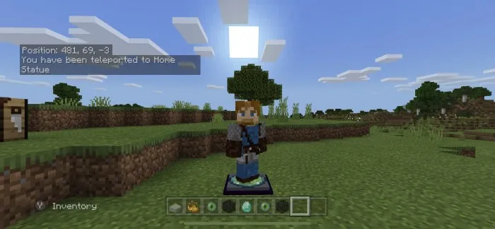 Uyga teleport — Minecraft mod, rasm 1