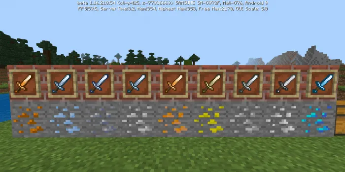 Qilichlar+ — Minecraft mod, rasm 1