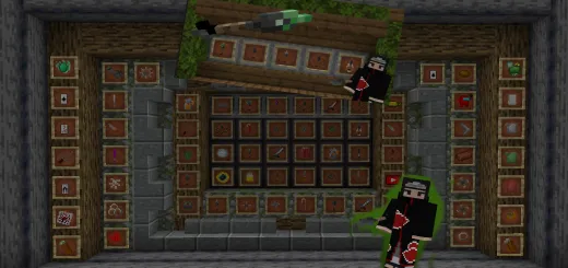Otiladigan qurollar — Minecraft mod, rasm 1