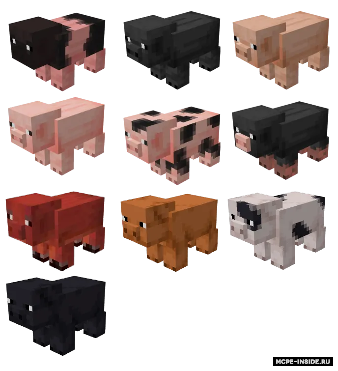Ko'proq mob variantlari — Minecraft mod, rasm 2