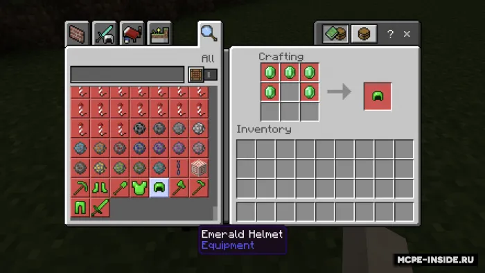 Zumrad zirh va qurollar — Minecraft mod, rasm 2