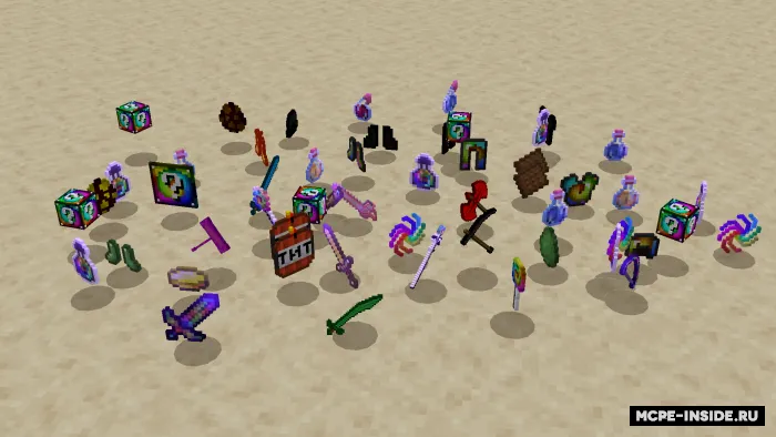 Spiral lucky blok — Minecraft mod, rasm 2