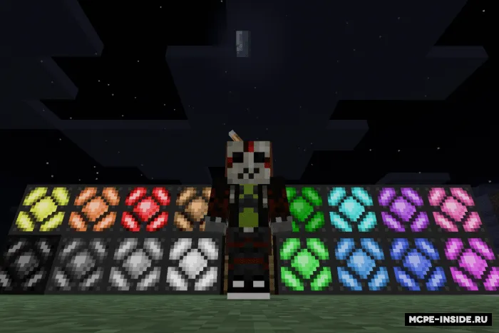 Rangli redstone chiroqlar — Minecraft mod, rasm 1