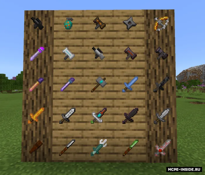 Telba qurollar — Minecraft mod, rasm 1