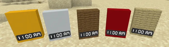 Soatlar — Minecraft mod, rasm 1