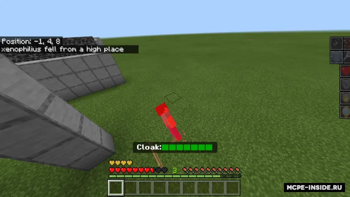 O'lim jiringlashi — Minecraft mod, rasm 1