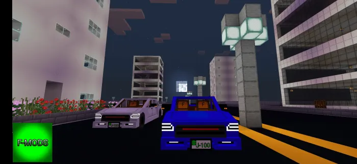 J-100 sportkari — Minecraft mod, rasm 1