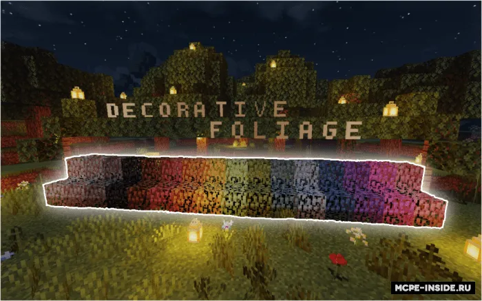 Dekorativ barglar — Minecraft mod, rasm 2