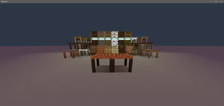 Yog'och mebellar — Minecraft mod, rasm 1