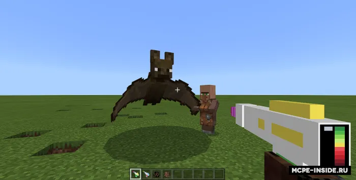 Moblar hajmini o'zgartiruvchi qurollar — Minecraft mod, rasm 1