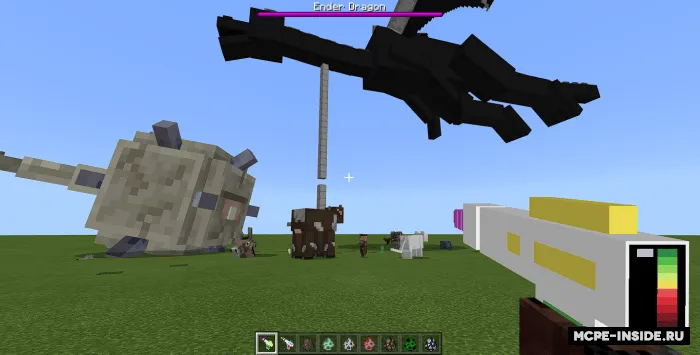 Moblar hajmini o'zgartiruvchi qurollar — Minecraft mod, rasm 3