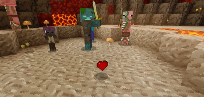 Ko'p yuraklar — Minecraft mod, rasm 1