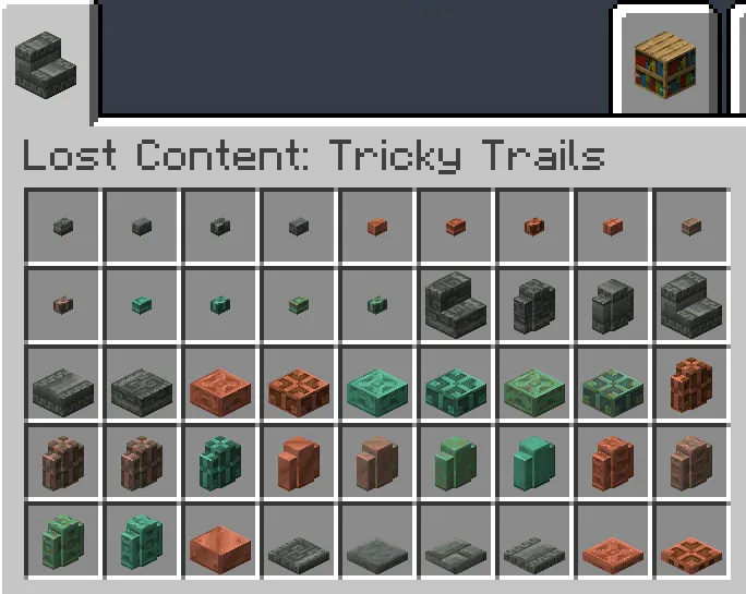 Tricky Trails: Missing Blocks & Items — Minecraft mod, rasm 2