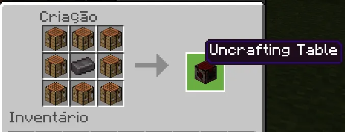 Buyumlarni qismlarga ajratish stoli — Minecraft mod, rasm 2