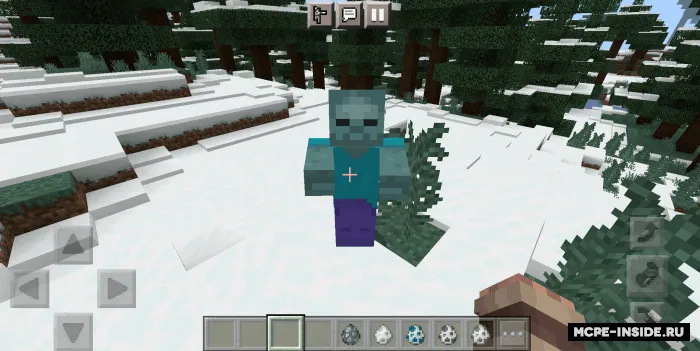 Muzlagan zombilar — Minecraft mod, rasm 1