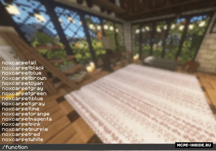 Nox'dan yaxshilangan gilamlar — Minecraft mod, rasm 2