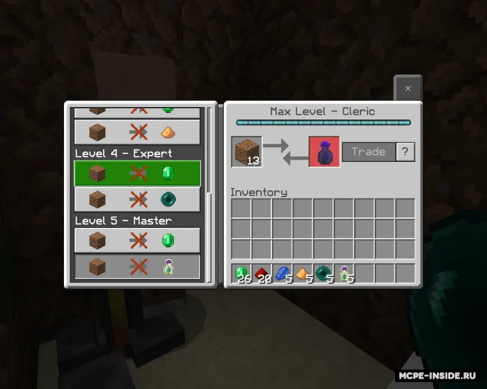 Qishloq aholisidan arzon savdolar — Minecraft mod, rasm 2
