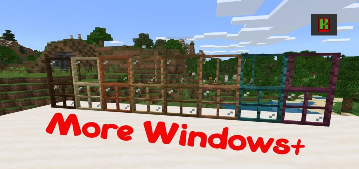 Ko'proq derazalar+ — Minecraft mod, rasm 1