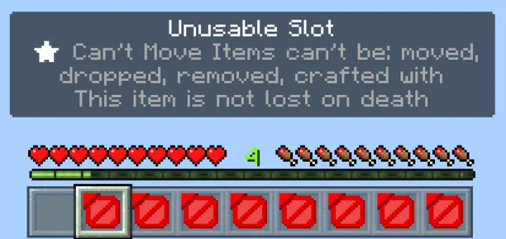Kamroq slotlar — Minecraft mod, rasm 1