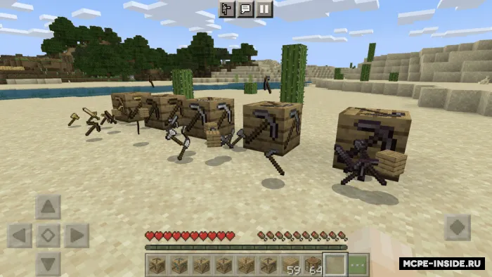 Qurollar bilan bloklar — Minecraft mod, rasm 2
