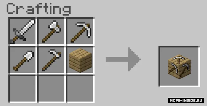 Qurollar bilan bloklar — Minecraft mod, rasm 3