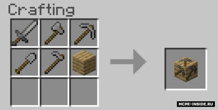 Qurollar bilan bloklar — Minecraft mod, rasm 4