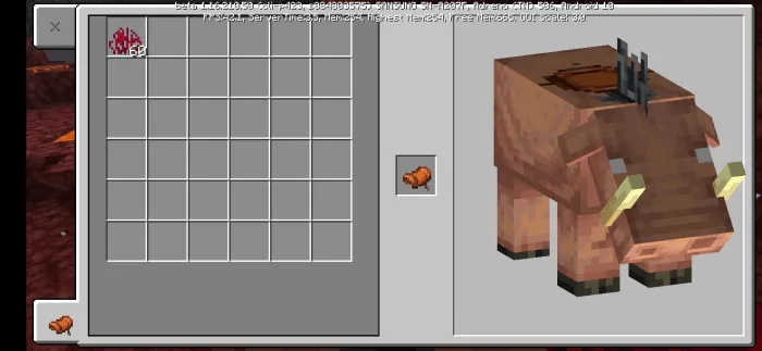 Miniladigan hoglin — Minecraft mod, rasm 2