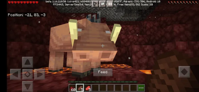 Miniladigan hoglin — Minecraft mod, rasm 3