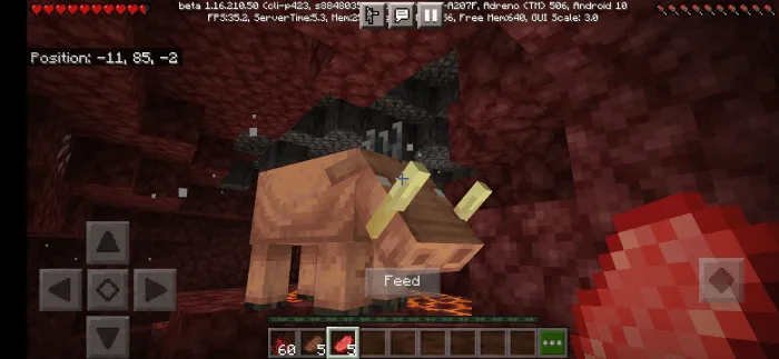 Miniladigan hoglin — Minecraft mod, rasm 4