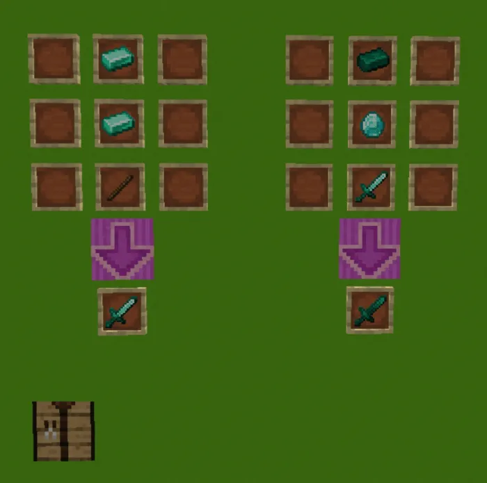 Rangli ingotlar va qilichlar — Minecraft mod, rasm 2
