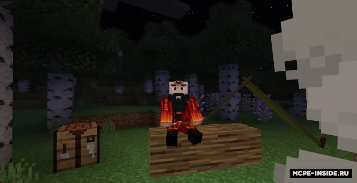 Gulxan atrofida dam olish — Minecraft mod, rasm 3
