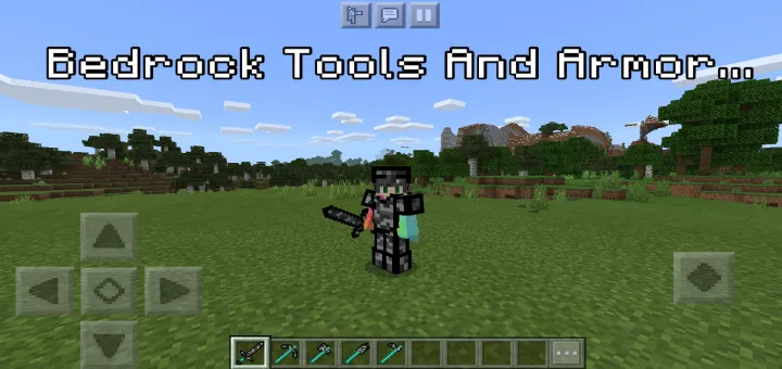 Bedrock qurol va bronasi — Minecraft mod, rasm 1