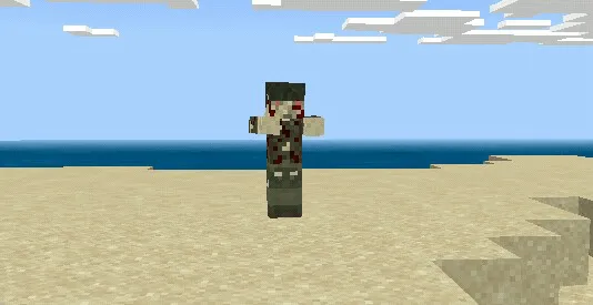 Zombi apokalipsisi — Minecraft mod, rasm 2