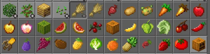 Meva va sabzavotlar — Minecraft mod, rasm 1