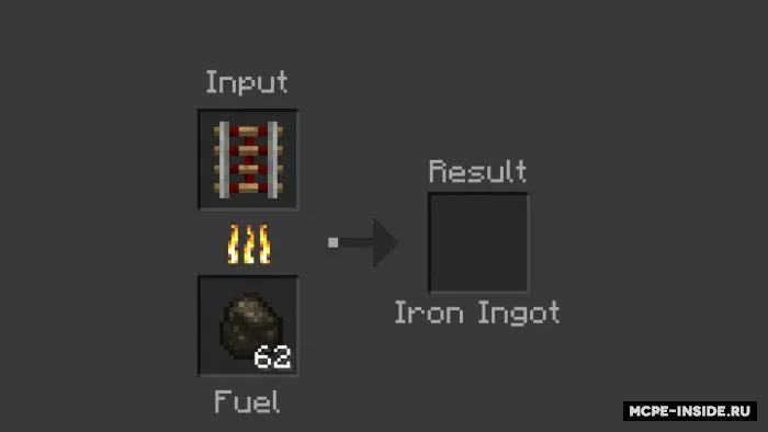 Relslar uchun rekraft — Minecraft mod, rasm 1