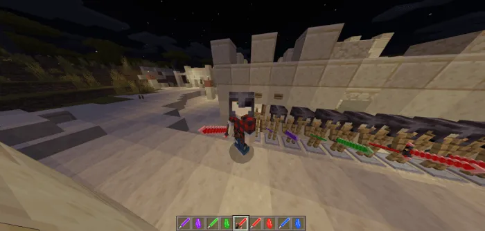 Oddiy lazer qilichlar — Minecraft mod, rasm 1