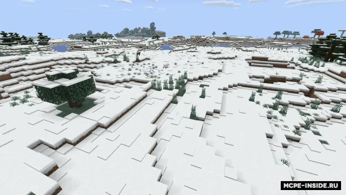 Cheksiz qor dunyosi — Minecraft mod, rasm 1