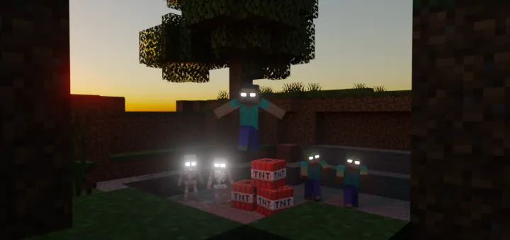 Herobrine qaytishi — Minecraft mod, rasm 1