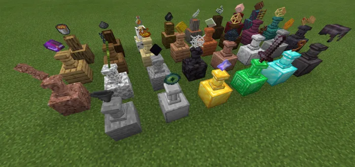 Piyedestallar — Minecraft mod, rasm 1