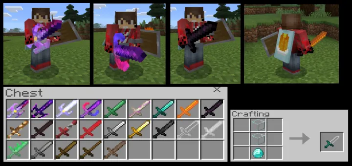 Ko'proq qilichlar — Minecraft mod, rasm 1