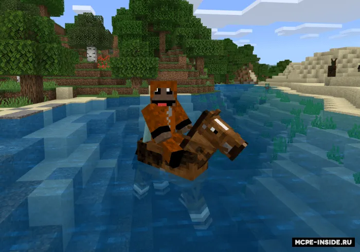 No More Water Dismounts — Minecraft mod, rasm 1