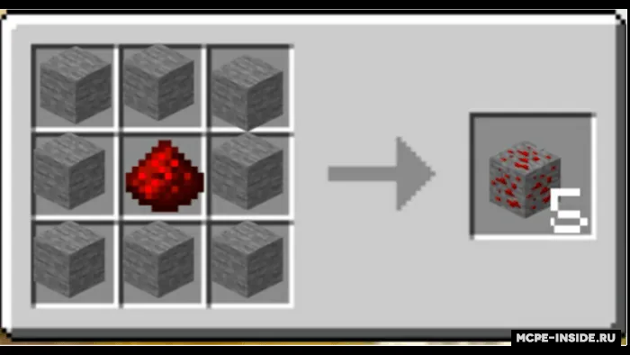 Ruda bloklarini yasash — Minecraft mod, rasm 1